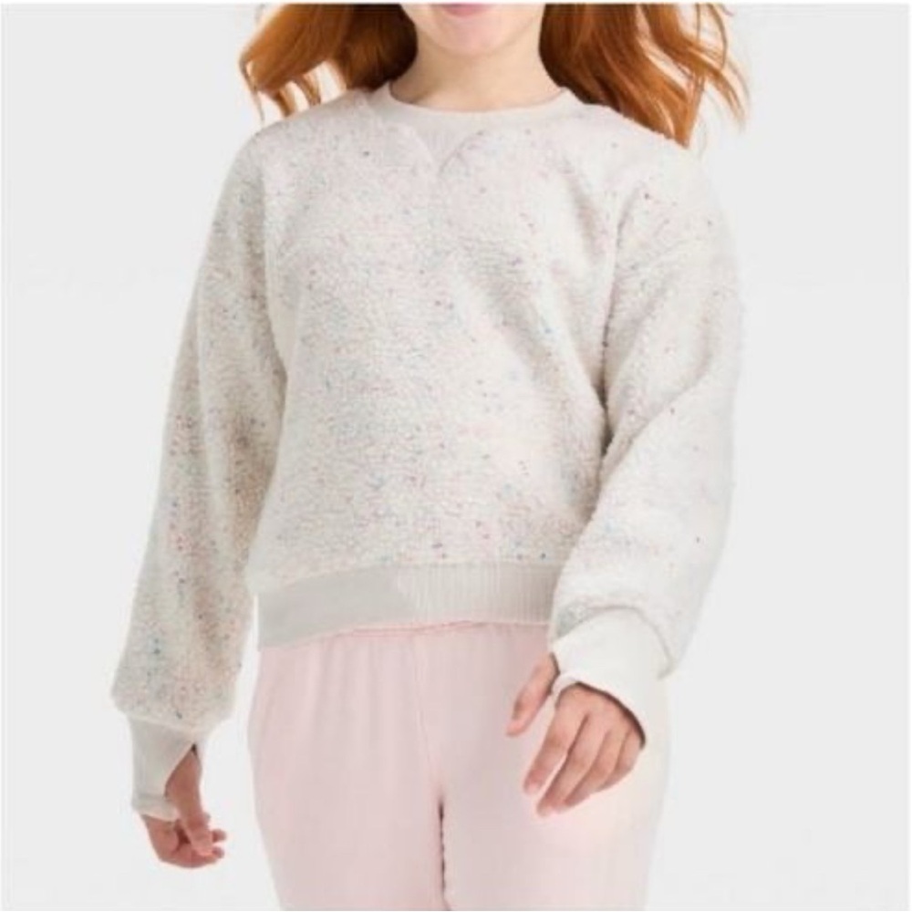 All in Motion Faux Fleece Shearling Pullover Sweatshirt